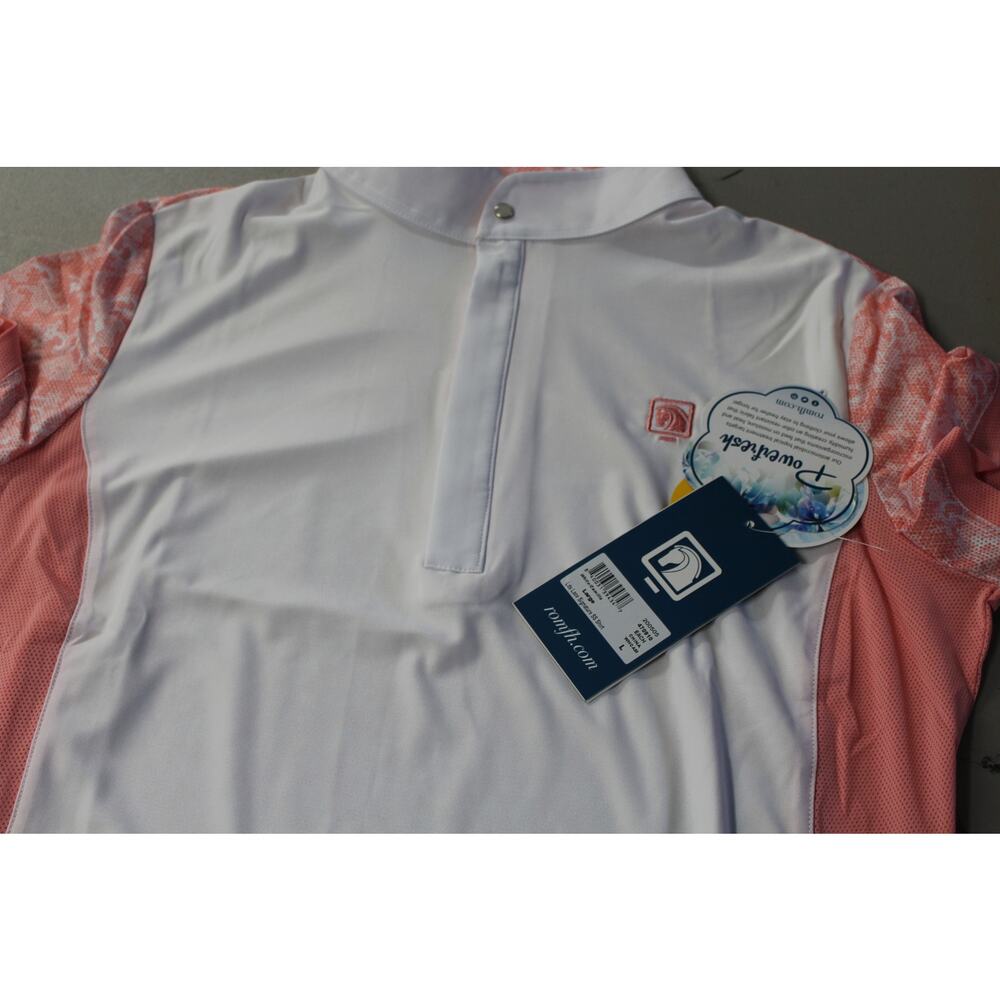 Romfh Ladies Lace Signature Short Sleeve Shirt Size Large NEW - Picture 7 of 9